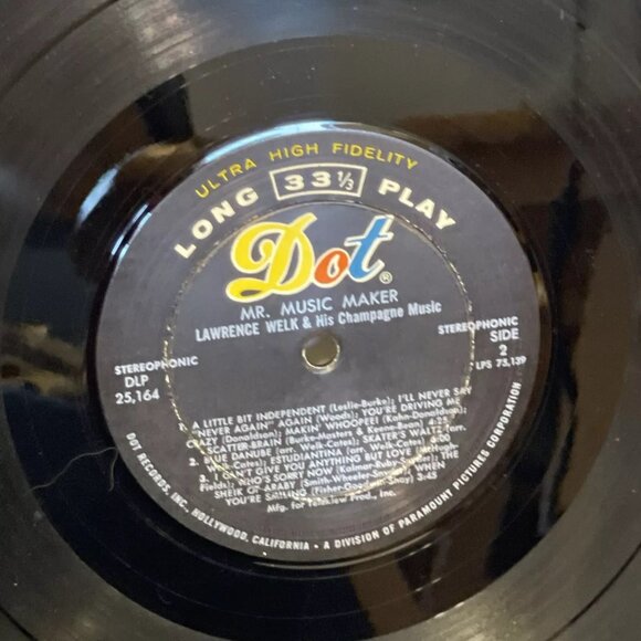 Lawrence Welk Mr. Music Maker (Vinyl, 1959) Dot Records DLP 25,164 VG+ LP Record - Picture 9 of 9